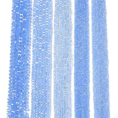 Electroplate Glass Beads Strands EGLA-A044-J3mm-B03-1