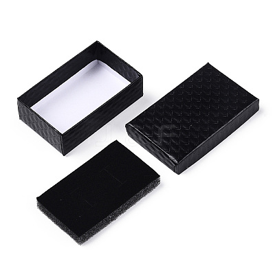 Rhombus Textured Cardboard Jewelry Boxes CBOX-T006-02A-1