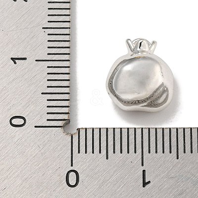 Brass Micro Pave Clear Cubic Zirconia Charms KK-U037-12P-01-1