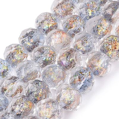 Handmade Foil Glass Beads FOIL-Q001-02D-1