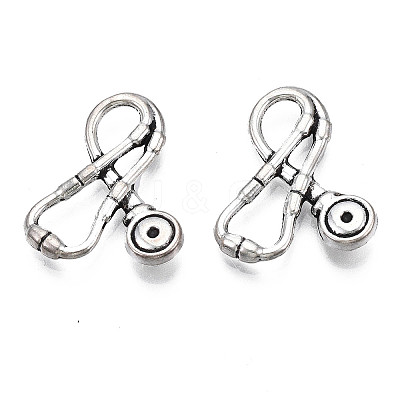 Tibetan Style Alloy Connector Rhinestone Settings TIBEP-N008-170-1