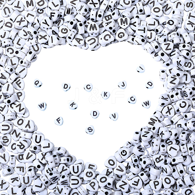 1000Pcs Opaque Acrylic Beads SACR-SP0001-46-1