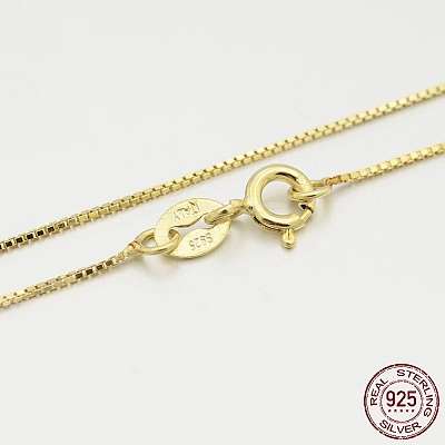 925 Sterling Silver Box Chain Necklaces STER-M086-03A-1