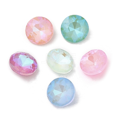 Pointed Back Glass Rhinestone Cabochons GLAA-B012-76-1