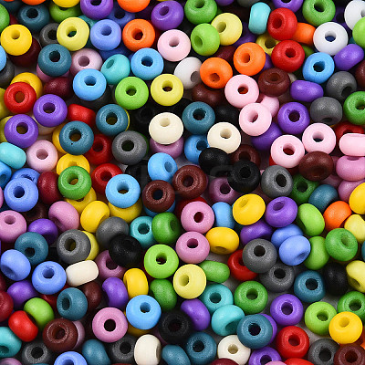 Opaque Colours Glass Seed Beads SEED-N007-07-1