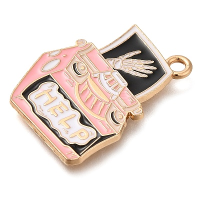 Alloy Enamel Pendants ENAM-Q508-03H-1