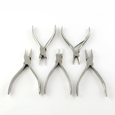 Tarnish Resistant 2CR13# Stainless Steel Jewelry Plier Sets PT-R010-07-1