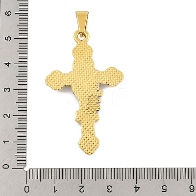 Ion Plating(IP) 304 Stainless Steel Enamel Pendants STAS-D112-02G-1