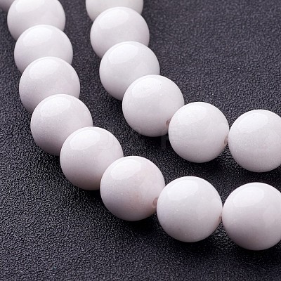 Natural Mashan Jade Round Beads Strands G-D263-12mm-XS01-1