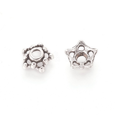 Tibetan Style Alloy Bead Caps LF0824Y-NF-1