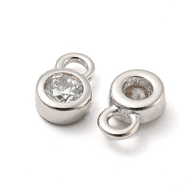 Real Platinum Plated Rhodium Plated 925 Sterling Silver Charms STER-K176-03F-P-1