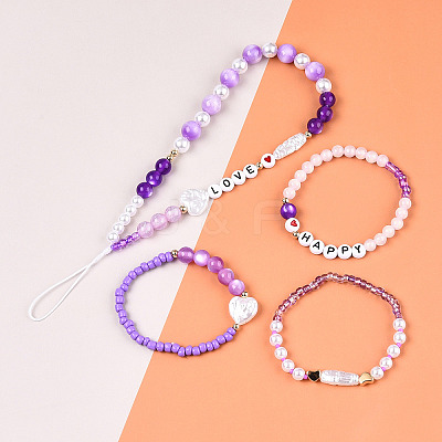 DIY 24 Style Acrylic & ABS Beads Jewelry Making Finding Kit DIY-NB0012-02A-1