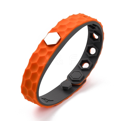 Flat Silicone Cord Bracelets BJEW-F421-01A-1