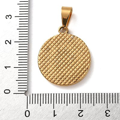 201 Stainless Steel Enamel Pendants STAS-U053-03G-1