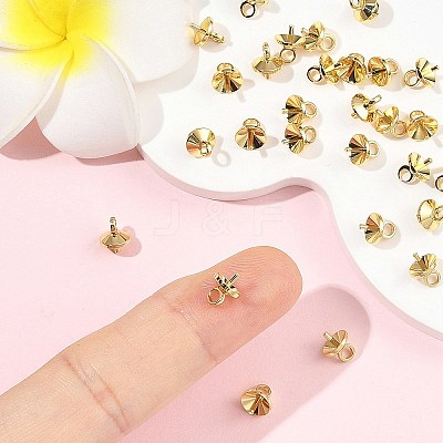 SHEGRACE Brass Cup Pearl Peg Bails Pin Pendants XGRQ1R468-348G-1