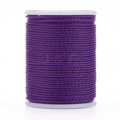 Round Waxed Polyester Cord X-YC-G006-01-1.0mm-13-1