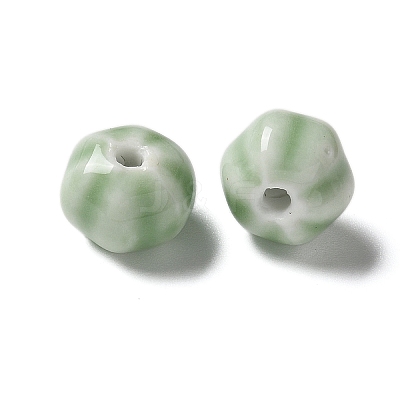Vintage Porcelain Pumpkin Beads PORC-L080-H06-1