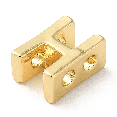 Rack Plating Brass Slide Charms KK-M254-15G-H-1