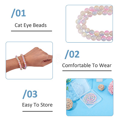 1Strand Cat Eye Beads Strands CE-TA0013-57A-1