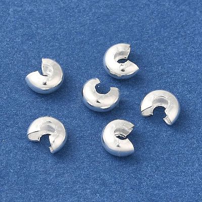 Brass Crimp Bead Cover KK-K383-07E-S-1