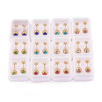 304 Stainless Steel Earlobe Plugs EJEW-H105-17-1
