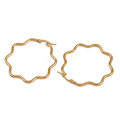 201 Stainless Steel Hoop Earrings X-EJEW-F205-16G-A-1