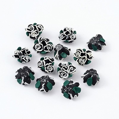 Handmade Polymer Clay Beads LS-RESI-Q004-6-1