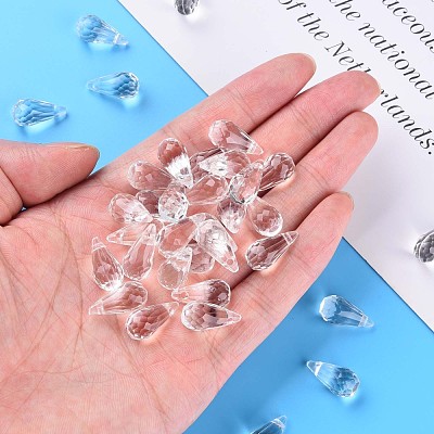 Transparent Acrylic Pendants MACR-S373-121-B01-1