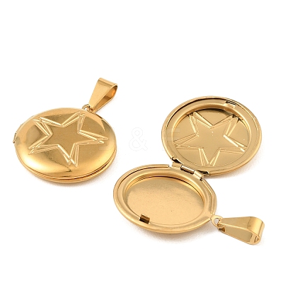 316 Stainless Steel Locket Pendants STAS-K321-17G-1