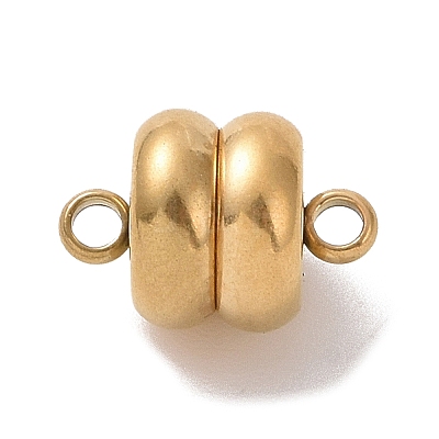 Ion Plating(IP) 304 Stainless Steel Magnetic Clasps with Loops STAS-P206-03G-1