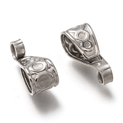 Non-Tarnish 304 Stainless Steel Snap on Bails STAS-P263-02P-1