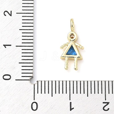 Brass Micro Pave Cubic Zirconia Pendants ZIRC-I356-17G-B08-1