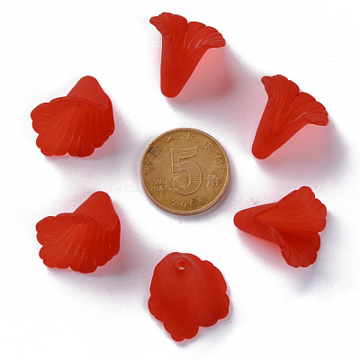 Transparent Acrylic Bead Caps PL551-C12-1