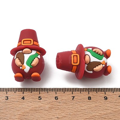 3D Thanksgiving Day Food Grade Silicone Focal Beads SL-CBA05A0-04-1