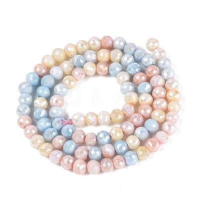 Anti-Tarnish Electroplate Glass Beads Strands EGLA-N027-02A-06-1