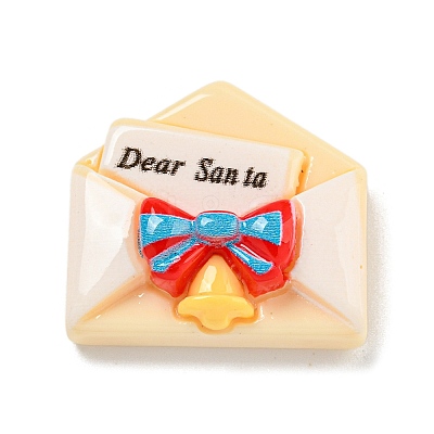Christmas Opaque Resin Decoden Cabochons RESI-U006-04I-1