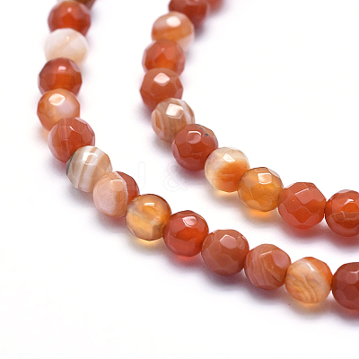 Natural Striped Agate/Banded Agate Beads X-G-J371-15-6mm-1