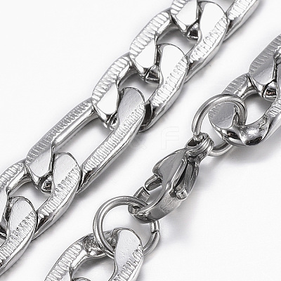 Non-Tarnish Trendy Men's Figaro Chain Necklaces NJEW-L450-06E-1