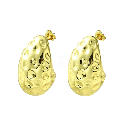 Brass Stud Earring EJEW-C072-05G-1