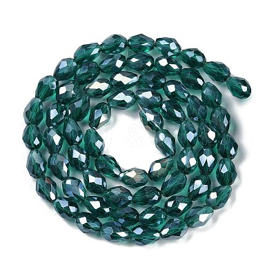 Transparent Electroplate Glass Beads Strands LS-EGLA-N013-T4mm-B24-1