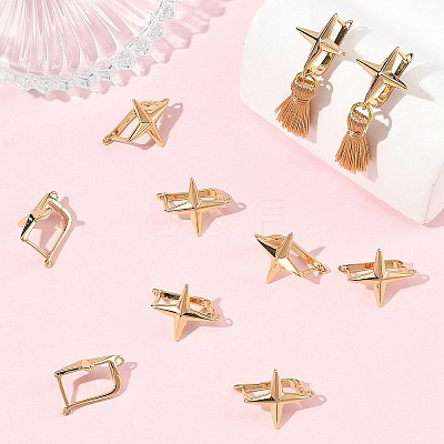 SHEGRACE Brass Hoop Earring Findings XGRQ79307-948G-1
