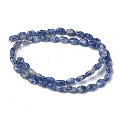 Natural Blue Spot Jasper Bead Strands G-Z006-A01-1