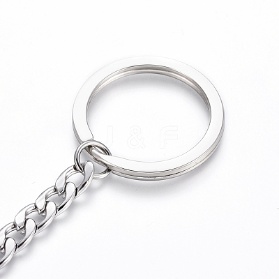 Tarnish Resistant Polishing 304 Stainless Steel Split Key Rings STAS-H558-46P-1