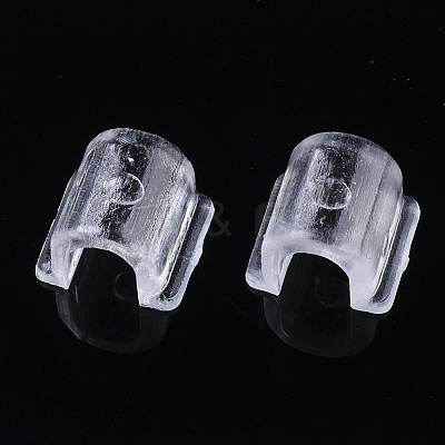 Transparent AS Plastic Base Buckle Hair Findings FIND-T064-004B-01-1