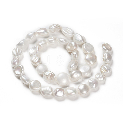 Natural Baroque Pearl Keshi Pearl Beads Strands PEAR-K004-33-1