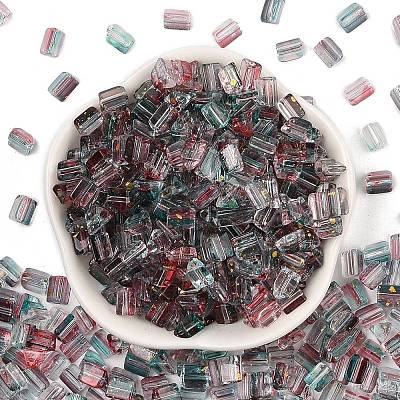 Transparent Spray Painted Glass Seed Beads SEED-L011-10A-03-1