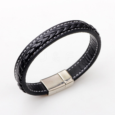 Imitation Leather Cord Bracelets X-BJEW-N0011-029B-1