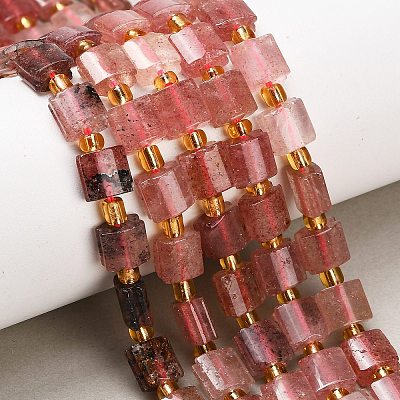 Natural Strawberry Quartz Beads Strands G-F833-Q02-01-1