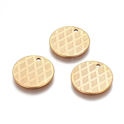 Ion Plating(IP) 304 Stainless Steel Pendants STAS-I098-02-G-1