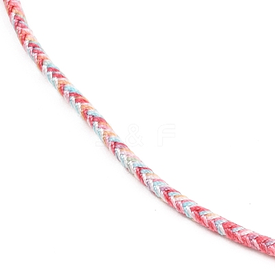 Braided Polycotton Cord Necklaces Making MAK-F038-B21-G-1